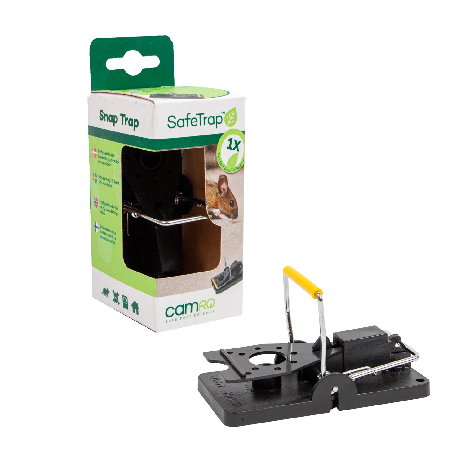 SafeTrap Snap-trap smækfælde Mod mus