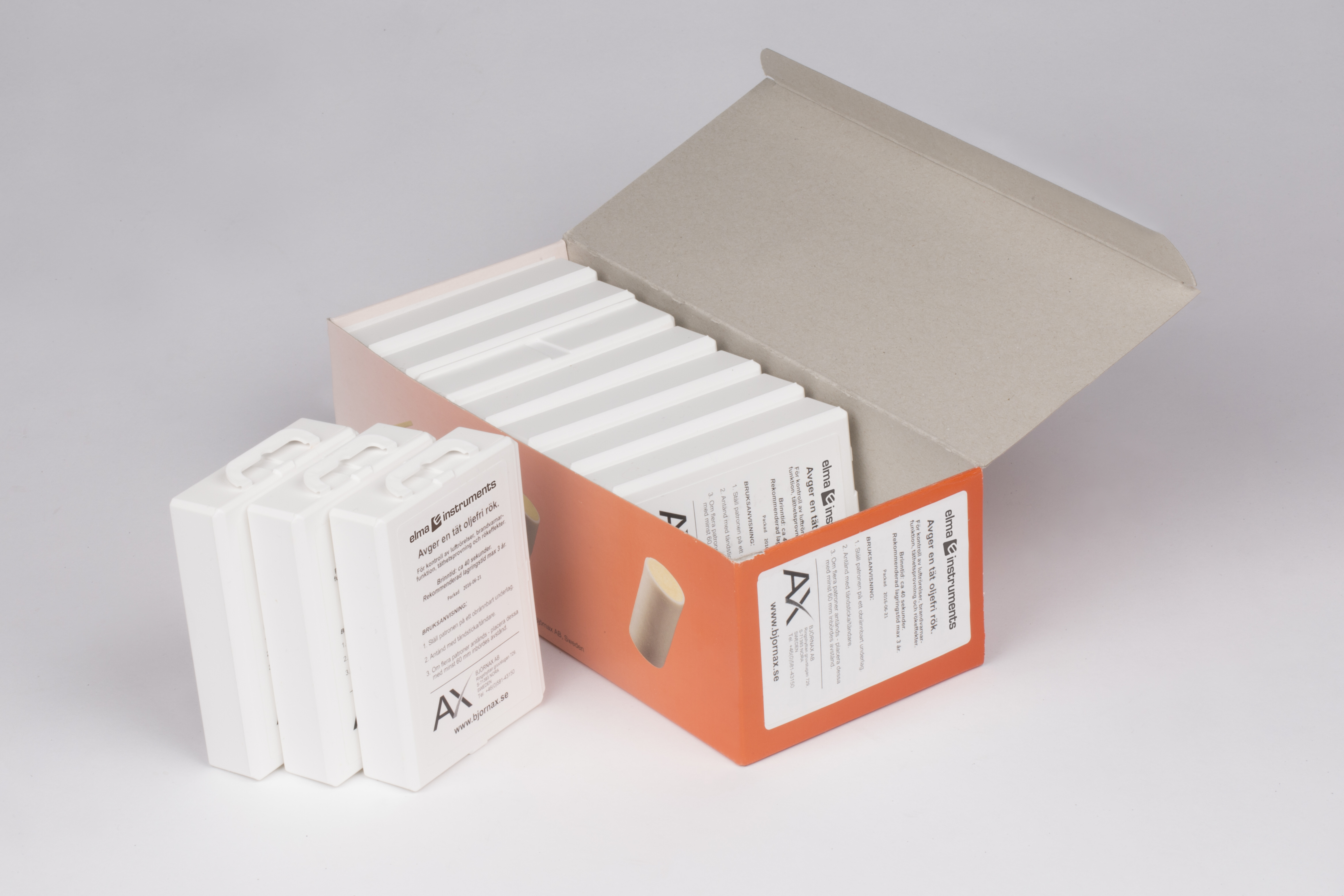 Ventilax til større røgprøver - orange m/5 stk