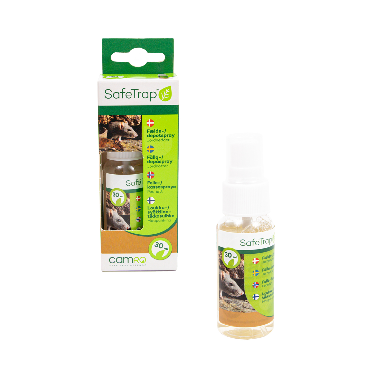 SafeTrap  Fælde & depot spray 30ml - Peanut