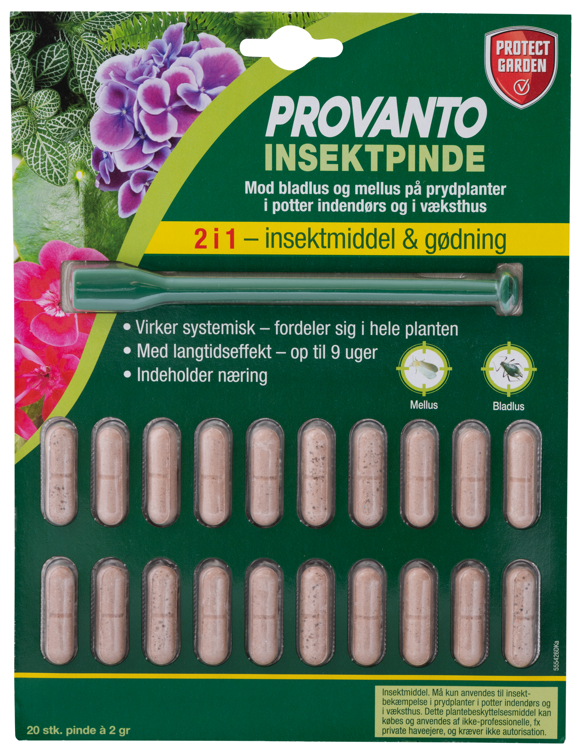 PROVANTO insektpinde 2i1, 20/pk
