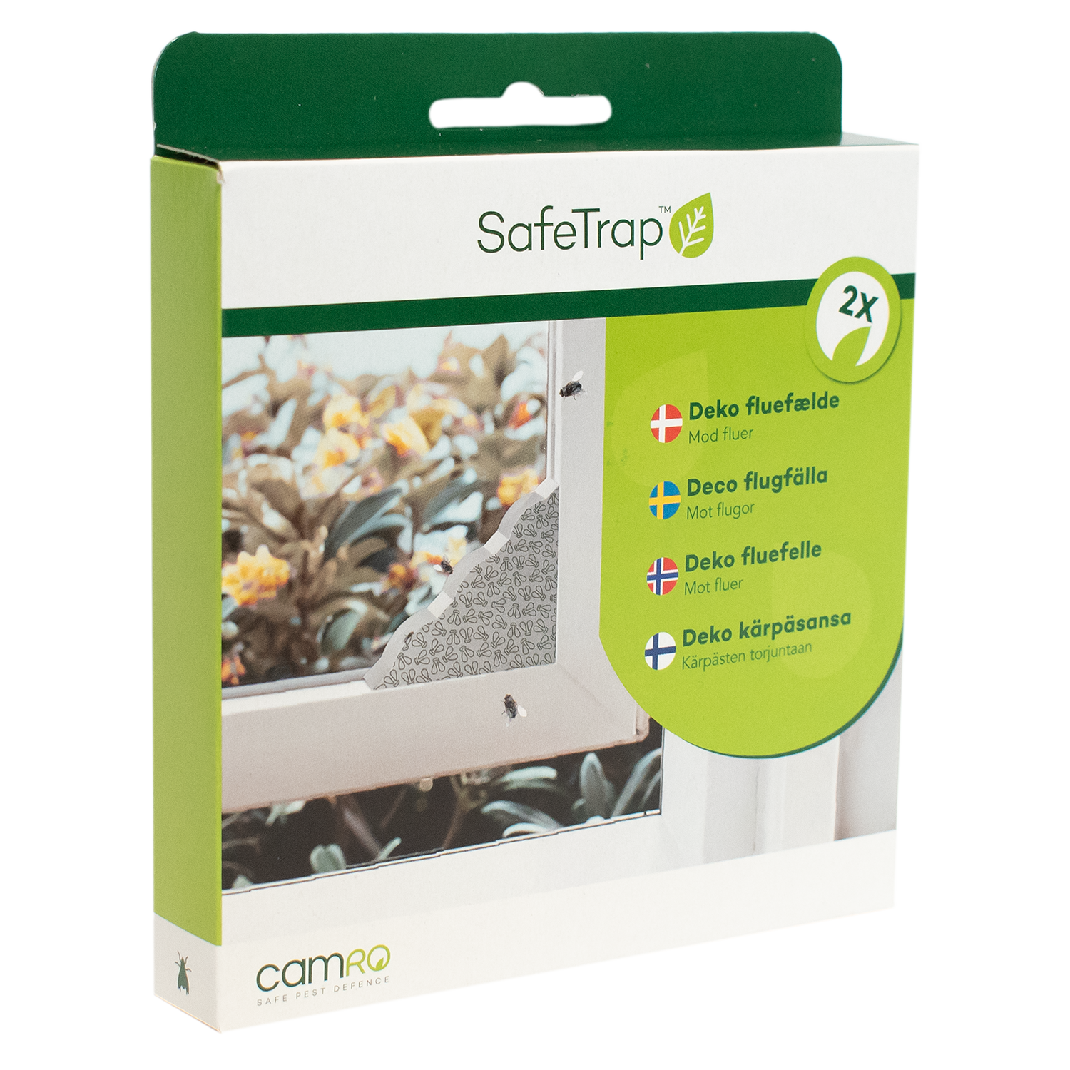 SafeTrap Deko fluefælde til Vindue Mod Fluer (x2)