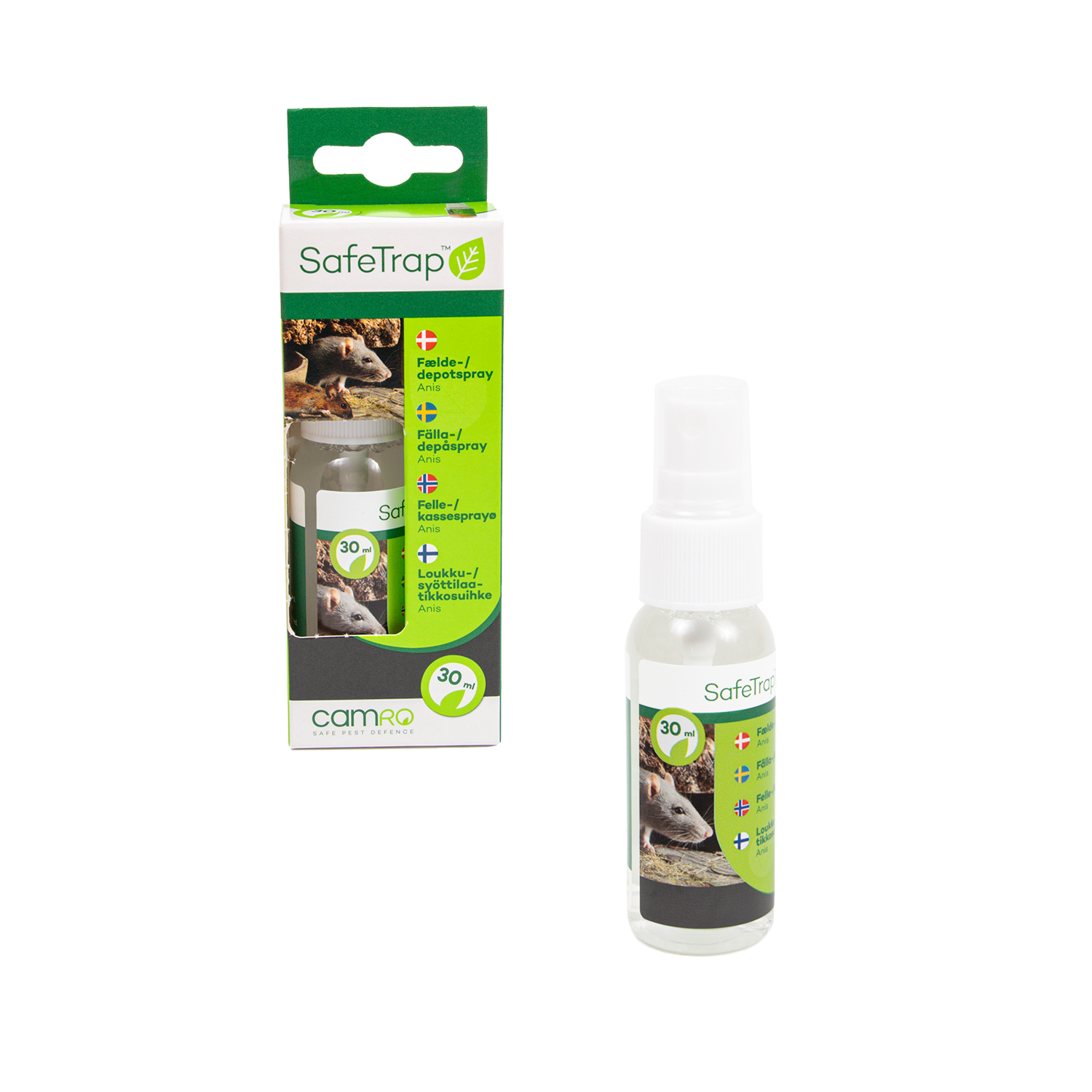 SafeTrap Fælde & depot spray 30ml - Anis