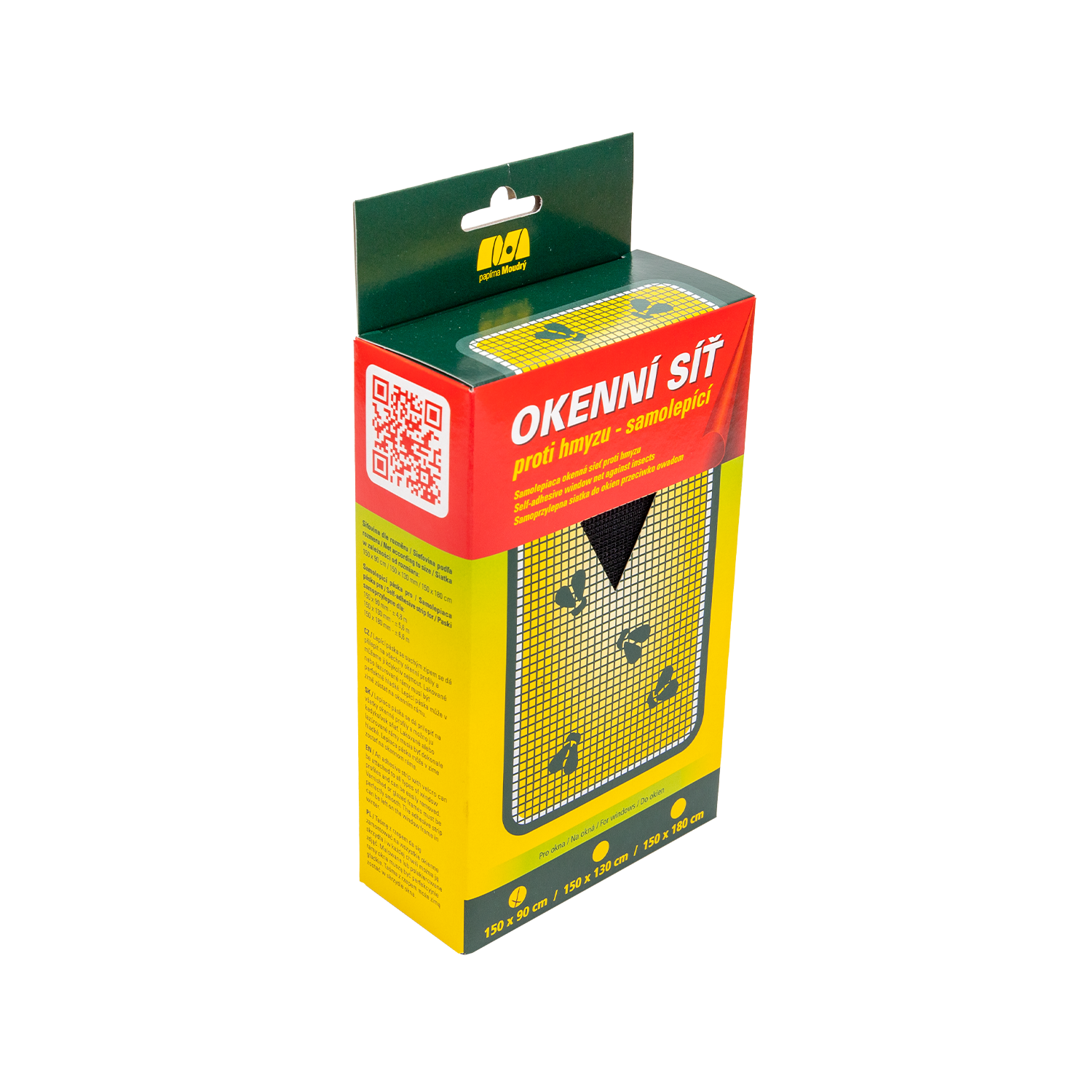 Vinduesnet, sort, 130x150